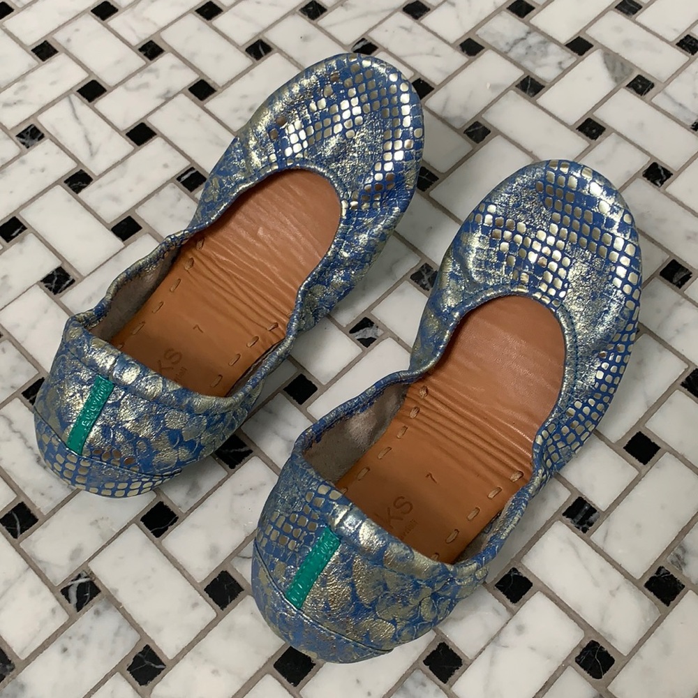 Tieks by Gavrieli Ballet Flats Sz 7 Paradise Blue